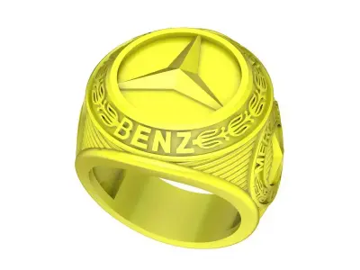 A3836 Logo Car Men Ring 3D print model