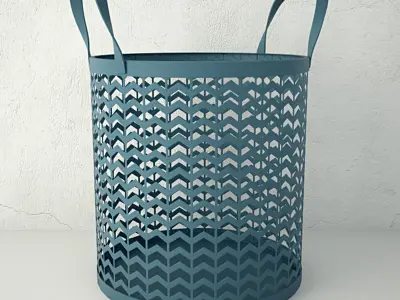 Zigzag Basket Set 3D model