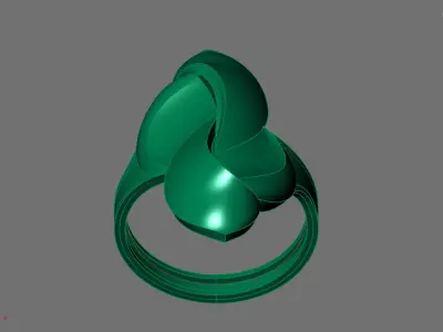 Women Ring Plain Ring Ready STL 3DM Models Womens Rings 3D print model 50