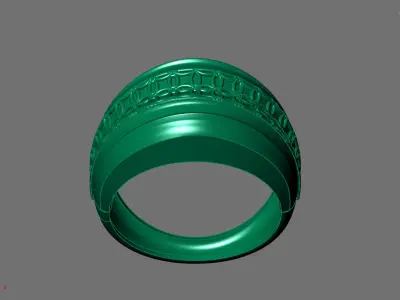 Women Ring Plain Ring Ready STL 3DM Models Womens Rings 3D print model 53