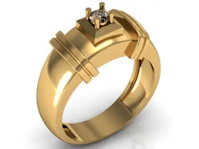 man ring 3D print model 19