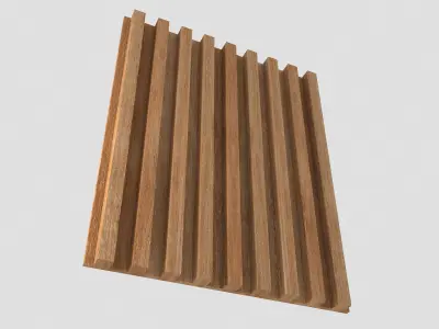 Wood Panels - Winchester - Fluted   3D model