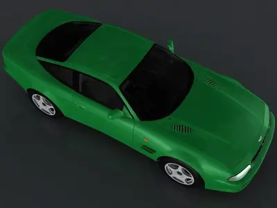 Aston Martin V8 Vantage 1998  Low-poly 3D model
