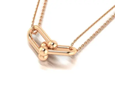 Double Link Pendant 3D print model