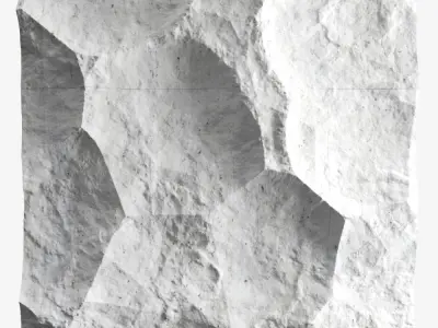 503-RockPanel abstract wall art 3D model