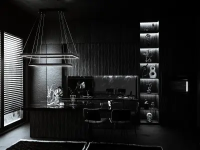 Modern Kitchen Free 3D model get