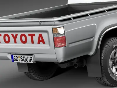Toyota Hilux Pickup regular cab 1989-1997 3D model