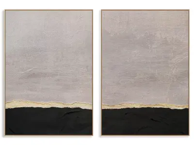 Abstract Painting Frame set 3D model 59