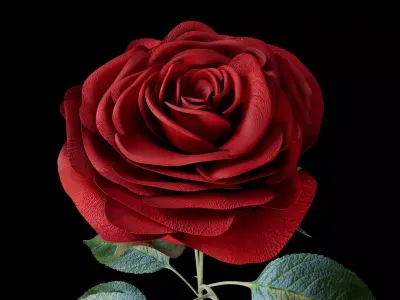 Red Rose 3D model purchase