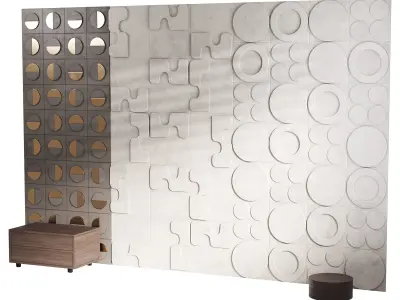 Decorative Wall panel  64 3D model