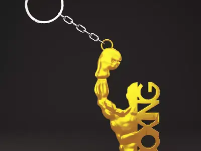 Boxer Keychain 3D print model