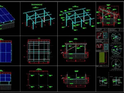 132 kWp Solar Project Type 11 3D model