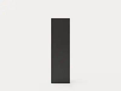 Blade wall lamp - matt opal and glass - IP44 Low-poly 3D model