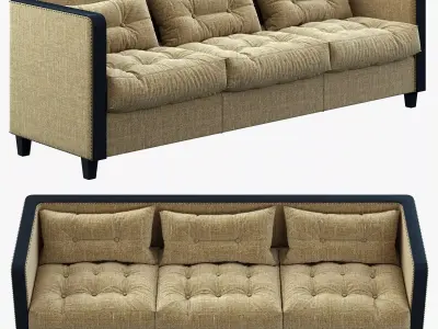 Restoration Hardware Shelter Arm Upholstered Sofa 3D model