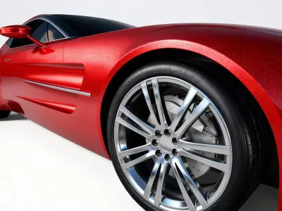 Aston Martin sports car 3D model