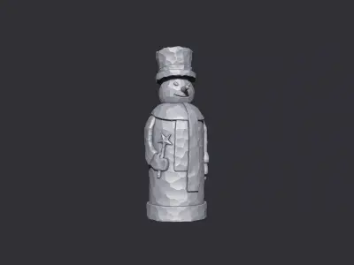 Snowman figure 3D print model