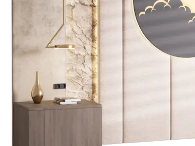 Decorative Wall panel  09 3D model