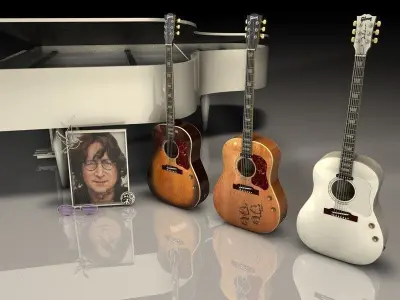 Gibson John Lennon 3D model