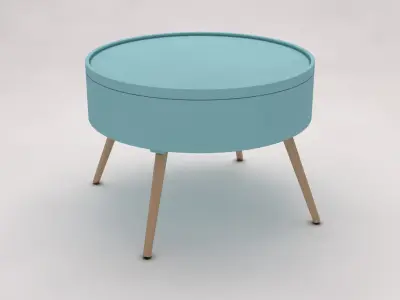 SIDE TABLE---Chest and quadripod 3D model