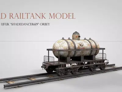 Old Railtank 3D model
