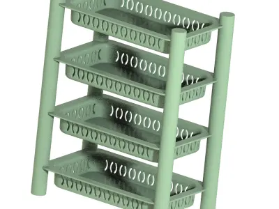 Exquisite Multitier Rack 3D print model