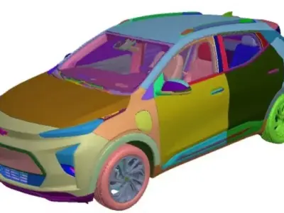 Chevrolet Bolt EUV Premier 2022 Vehicle 3d scan model 3D model