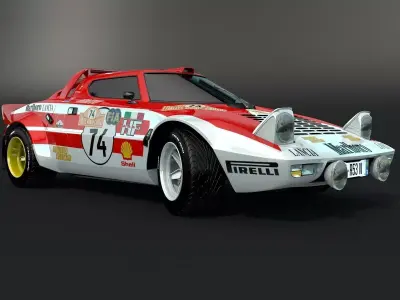 Lancia Stratos Marlboro 3D model