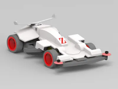 REPLICA OF THE TRIDAGGER TAMIYA CAR 4WD 3D model