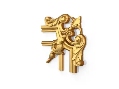 Classic decor ornament 140 3D model
