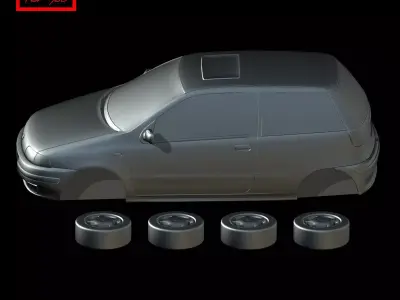 Fiat Punto GT 1993-1999 3D print model