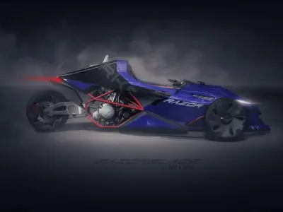 CONCEPT TRIKE BIKE Low-poly 3D model