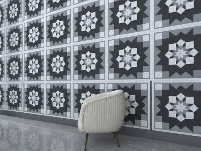 3d wall panel Low-poly 3D model 18