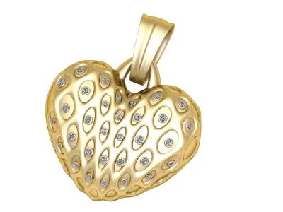 GOLDDEN D PENDANT 3D PRINTABLE MODEL  3D print model