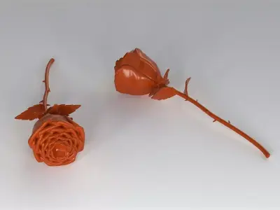 Printable Rose 3D print model
