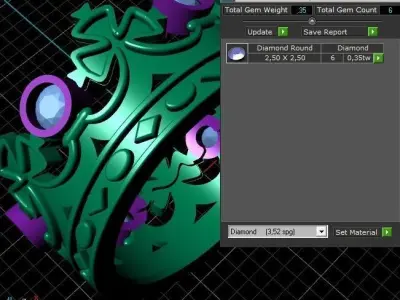 Ring crown 3D Print Model 3D print model