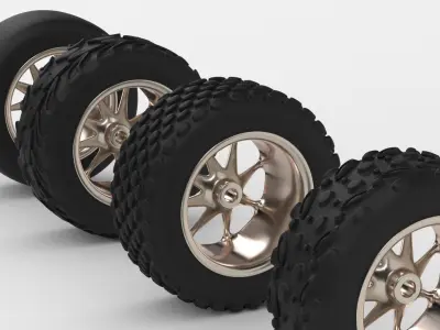 Wheels for RC Car 3D model