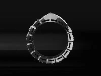 Bvlgari Ring 3D print model 3