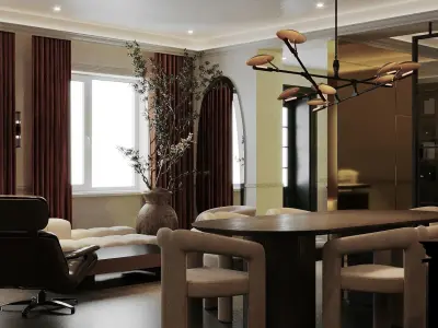 Luxury Office Interior Design Full 3D Scene 3D model