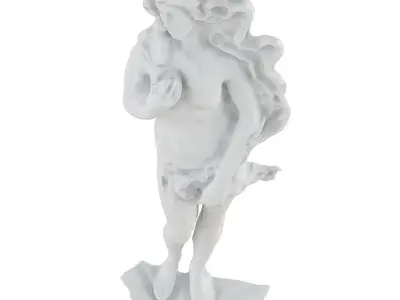 Bas-relief of a Woman on the Wall 2 3D model