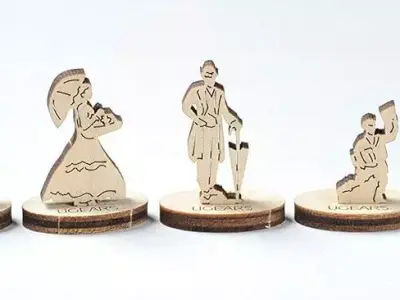 Tram Line - 3D DIY Wooden Mechanical Puzzle Model 3D model