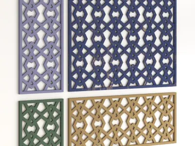 Arabic Islamic pattern wood decorative plaster 3D model order