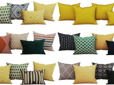 Decorative set pillow HM 3D model