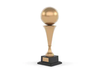 Golden Trophy Balls 3D model