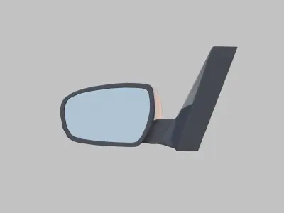 Car Side Mirror Low-poly 3D model