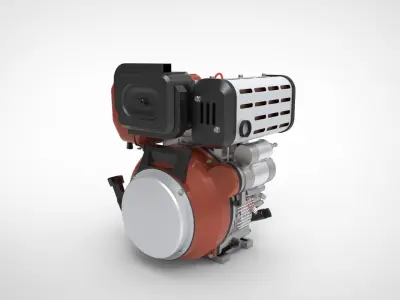 motor diesel portable 3D model