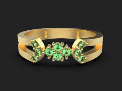 Beautiful ring Ready for 3d printing 3dm stl 3D print model 3D print model