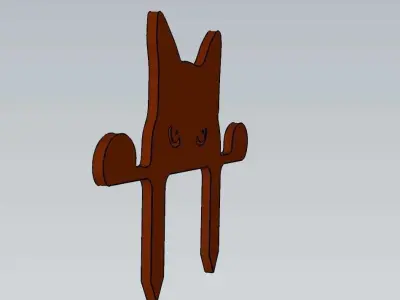 Wonderful Artificial Cat Home and Garden Outdoor Lawn Decor 3D model