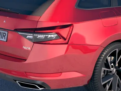 Skoda Superb Combi 2020 3D model