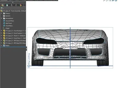 S15 Spec R Front Assembly Exterior Surfaces - 3D Laser-Scanned 3D model