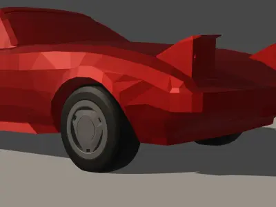 Mazda Rx7-fb Low poly Low-poly 3D model
